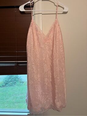 Vintage Gold Label Victoria's Secret Baby Pink Slip Dress